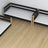 3-verdiepingen bed houten zwart met eiken – close-up op verbindingen en constructiedetails