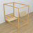 Łóżko pojedyncze z baldachimem i szufladą na materac N01 sosna naturalna – dodatkowy widok, bezpieczna konstrukcja