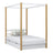 Bed met hemelbed en lade houten wit-eiken – kinderkamer, scandi stijl