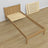 Lit simple en chêne chêne naturel – vue en biais, chambre d'enfant scandinave