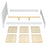 Tweepersoonsbed wit-eiken – lattenbodem houten, Nizio Home