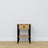 Table de chevet z tiroir N01 en chêne chêne naturel avec noir – chambre, style scandinave