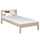 Lit simple en chêne chêne blanchi – chambre d'enfant, bois massif, style scandinave