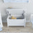 Chest wooden white – angled view, scandi