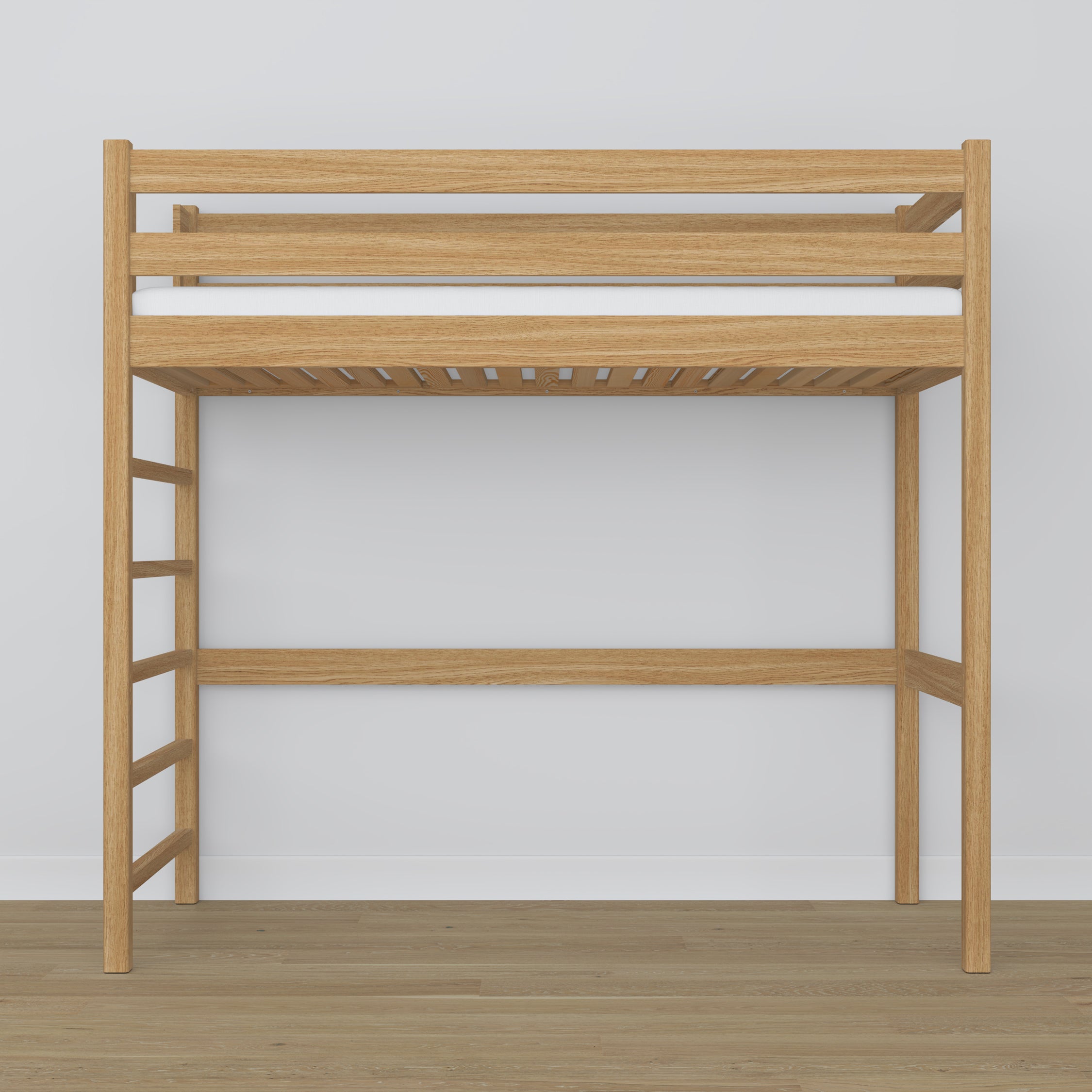 Natural Oak Loft Bed – Ladder and Joint Details, Nizio Home