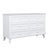 Chest of drawers 6S white 154 cm wooden – dimensions and diagram, Nizio