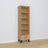 Bookcase 1S oak natural oak with black – open drawer, storage for small items