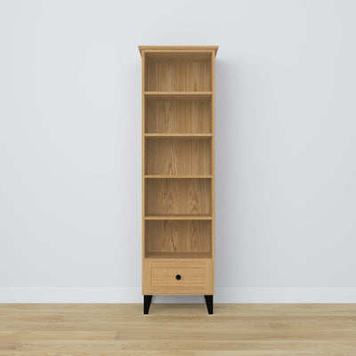 Oak shelf 1S 57 Scandi oak natural / black