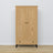 Armoire 2 portes z tiroir en chêne chêne naturel avec noir – chambre, style scandinave