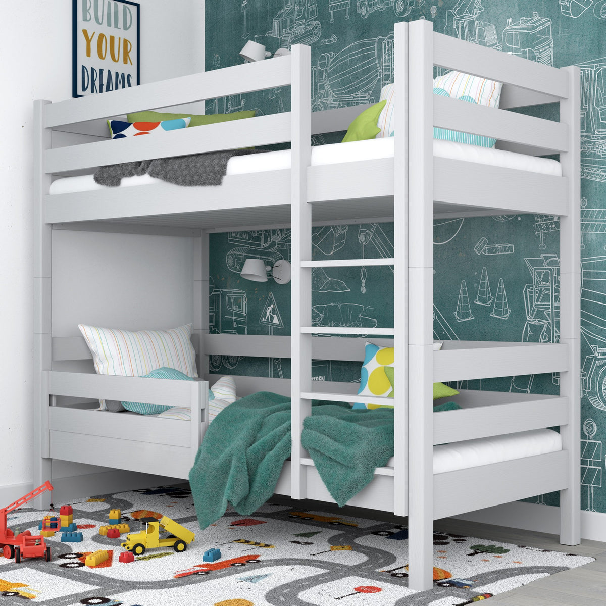 Bed fall protection | grey