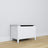 Chest white – wooden, closed lid, front view, Nizio