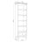 Oak shelf 1S 57 Scandi oak bleached