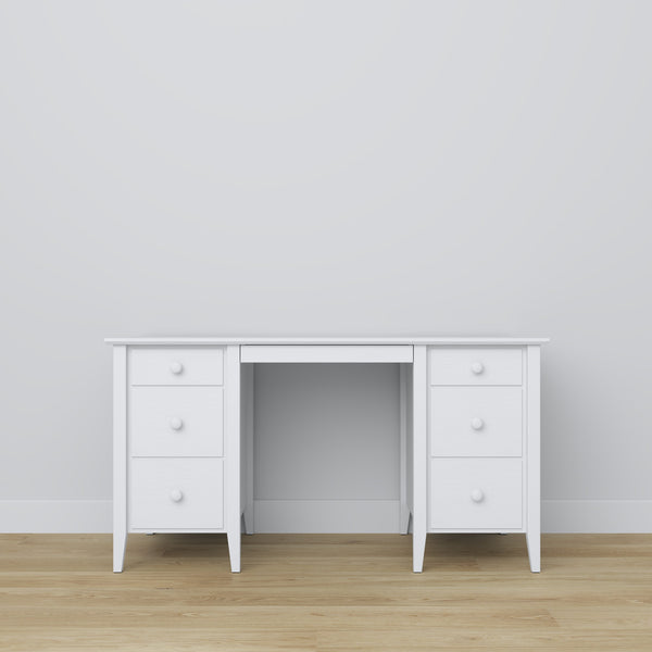 bureau 6S Scandi en bois dans la couleur sur commande RAL/NCS – bois massif, Nizio