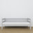 Slaapbank houten grijs – details van hout en verbindingen, Nizio Home