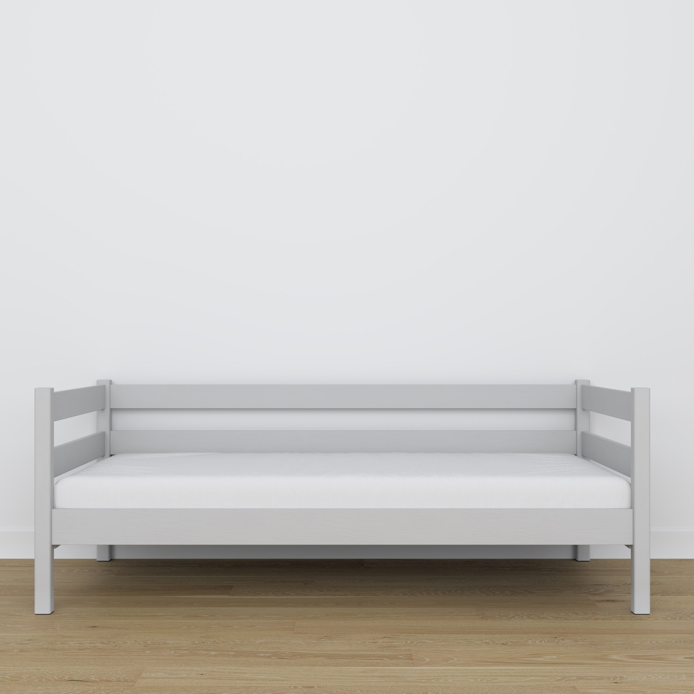Slaapbank houten grijs – details van hout en verbindingen, Nizio Home
