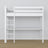 Lit mezzanine avec bureau blanc en bois – dimensions, Nizio Home