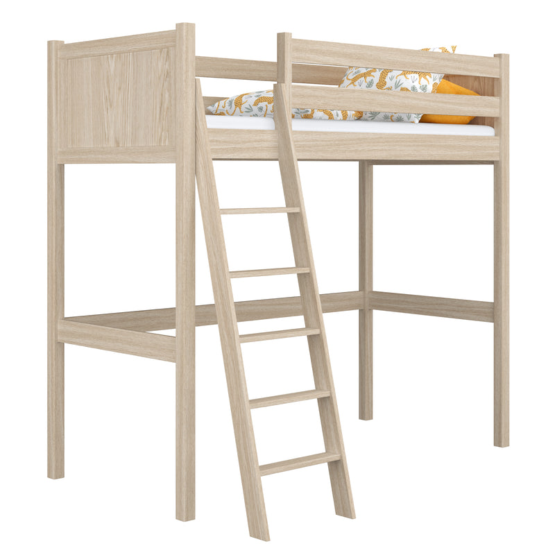 Hoogslaper eikenhouten gewit eiken – kinderkamer, massief hout, scandi stijl