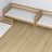 3-laags stapelbed houten naturel eiken – close-up van verbindingen en constructiedetails