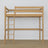 Hoogslaper eikenhouten naturel eiken – details van verbindingen en ladder, Nizio Home