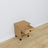 Table de chevet N02 chêne naturel avec noir en chêne – vue de côté, Nizio Home