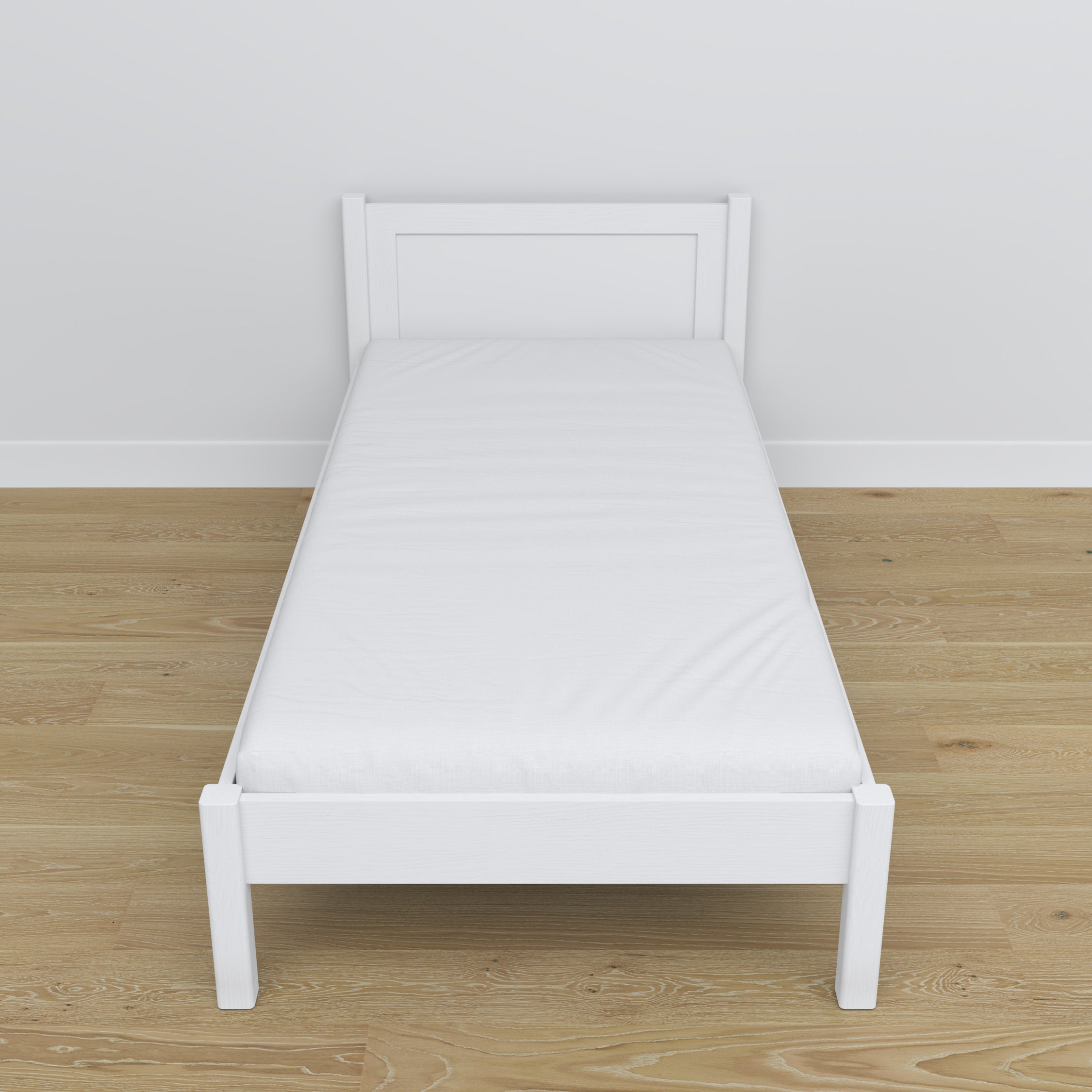 White Wooden Bed – Dimensions and Diagram, Nizio Home