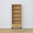 Bookcase with drawer oak natural oak with black 80 cm – living room and office, Scandinavian style