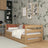 Sofabed naturel eiken met lade voor matras – eiken, Nizio Home