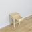 Pine bedside table 1S N01 Scandi clear pine
