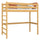 Natural Pine Wooden Loft Bed – Children’s Room, Solid Wood, Scandi Style