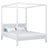 Tweepersoonsbed met hemelbed N02 houten in kleur op bestelling RAL/NCS – massief hout, Nizio
