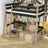 Hoogslaper zwart-eiken in kinderkamer – scandi inrichting, houten
