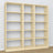 Houten boekenkast transparant grenen – afmetingen en schema, Nizio Home