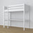 Lit mezzanine blanc en bois – vue du dessus na chambre, Nizio