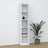 Bookcase white – wooden, front view, all shelves, Nizio