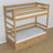 Stapelbed van eikenhout naturel eiken – details van verbindingen en ladder, kinderkamer