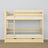 Stapelbed met lade transparant grenen van hout – Scandinavisch design, Nizio