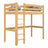 Lit mezzanine en bois pin naturel – chambre d'enfant, bois massif, style scandinave