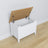 Kist houten wit met eiken in woonkamer of slaapkamer – Scandinavische inrichting