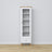 Wooden display cabinet 1S 57 Scandi white / natural oak
