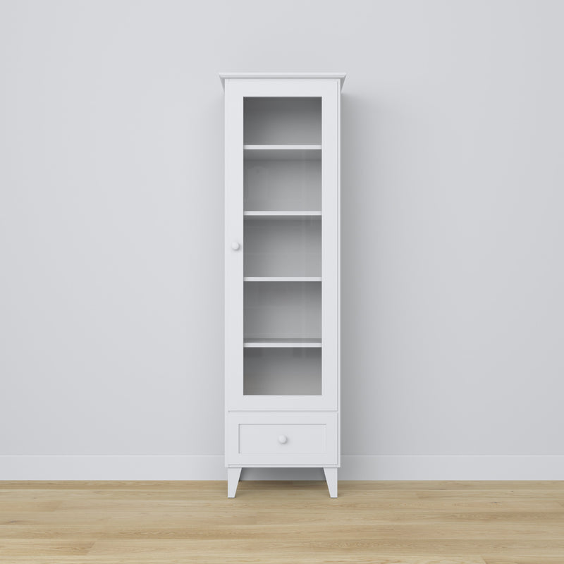 Wooden display cabinet 1S 57 Scandi RAL/NCS