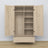Oak wardrobe 2D1S Scandi oak bleached