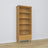 Boekenkast 1S 80 naturel grenen – grenenhout, volledige hoogte, frontaal aanzicht, Nizio