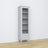 Display cabinet 1S 57 grey – wooden, glass door, front view