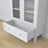 Vitrinekast 1S 90 wit – glazen deuren, scharnieren, houten, Nizio