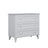 Chest of drawers 3S wooden grey 105 cm in bedroom – Scandinavian arrangement