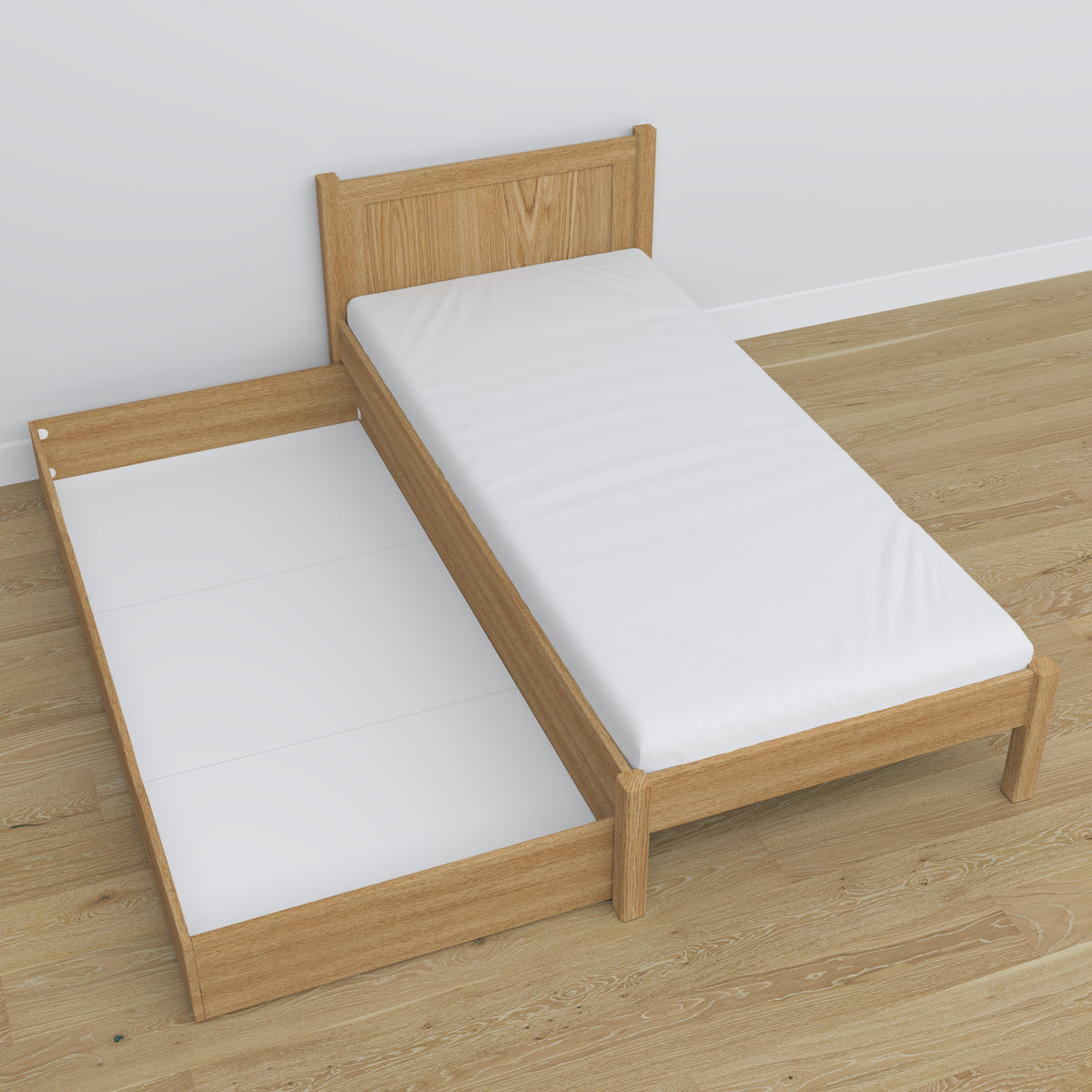 Grenenhouten lattenbodem Nizio voor bed met lade – duurzame basis