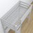 Lit mezzanine avec bureau en bois gris – détails des assemblages et de l'échelle