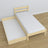 Clear pine bed with drawer – runners and wooden details, Nizio