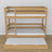 Natural Oak Bunk Bed – Oak Slatted Frame, Mattress Drawer