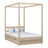 Hemelbed met lade eiken gewit eiken – kinderkamer, scandi stijl